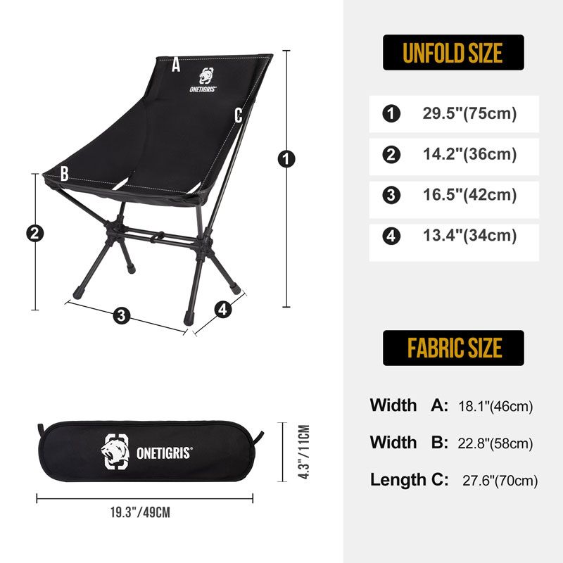Portable Camping Chair One Tigris foldable chair 戶外 露營 摺椅